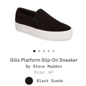 Steve Madden Platform slip on sneakers.